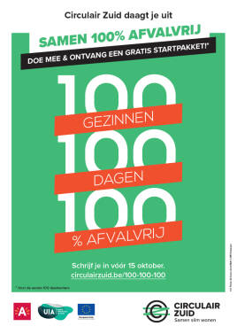 Poster van Minder Afval acties.