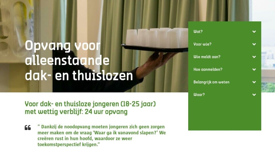 Opvanggids Dak En Thuislozen