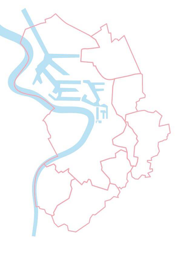 Kaart stad Antwerpen
