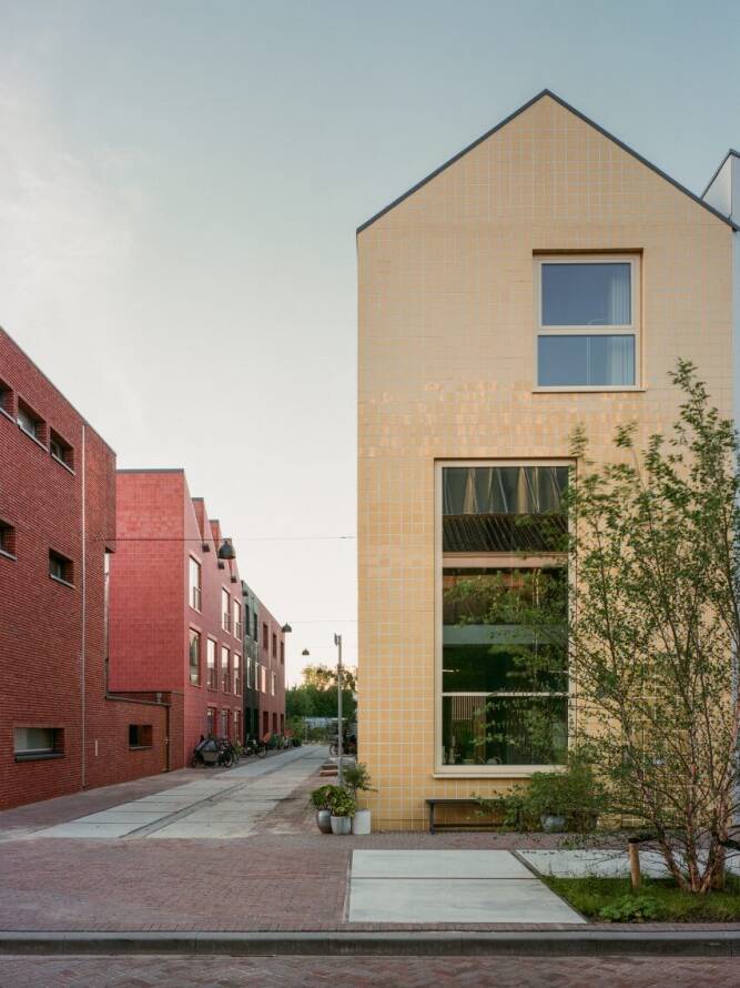 Referentiebeeld van de beoogde architectuur voor Nieuw Feithenhof