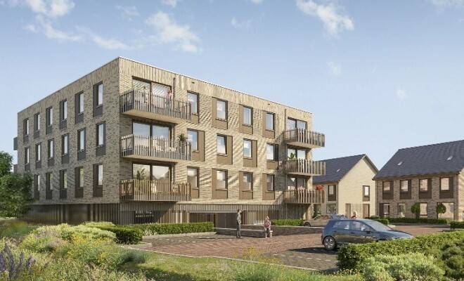 Referentiebeeld van de beoogde architectuur voor Nieuw Feithenhof