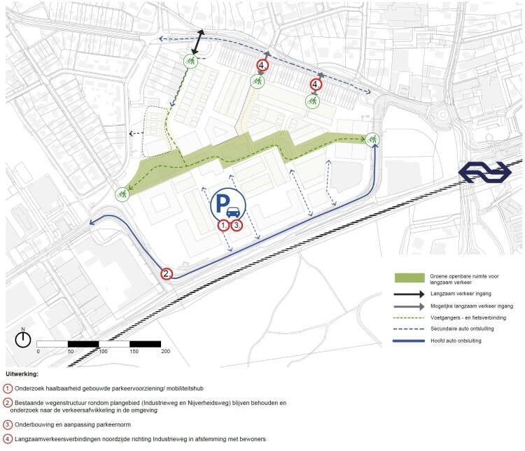 Kaart van de mobiliteitsvisie
