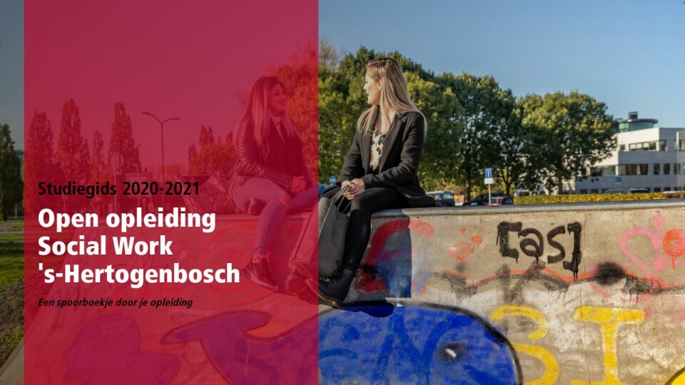 Voorblad - Studiegids Social Work Open Opleiding 2020-2021
