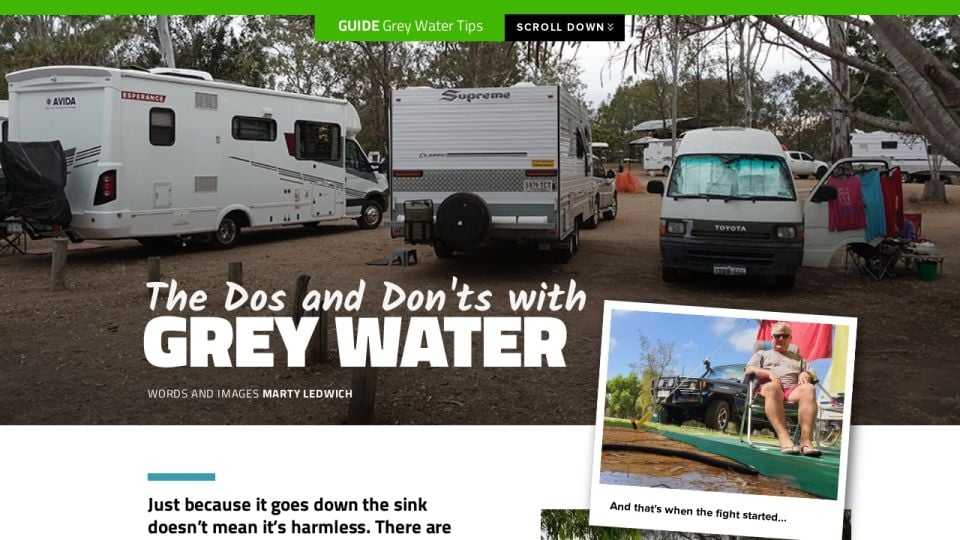 Guide: The dos and don'ts with grey water - RV Daily - Issue 047