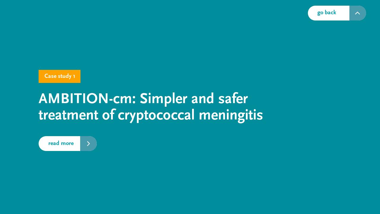 Case study 1 AMBITION-cm Simpler and safer treatment of cryptococcal  meningitis - eMagazine February 2023