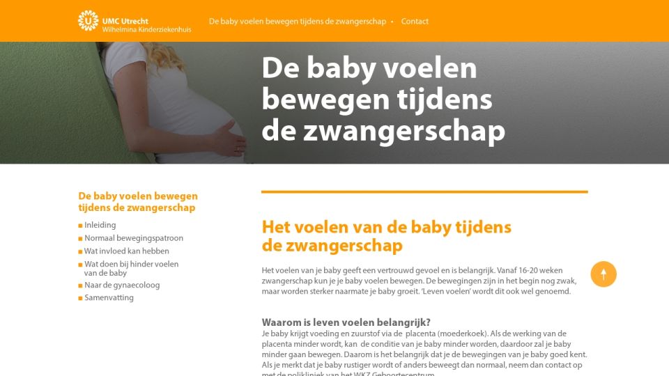 De baby voelen bewegen tijdens de zwangerschap De baby voelen bewegen