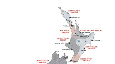WSP Laboratory Map of NZ