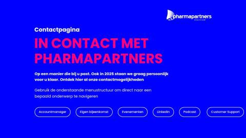 Contactpagina PharmaPartners