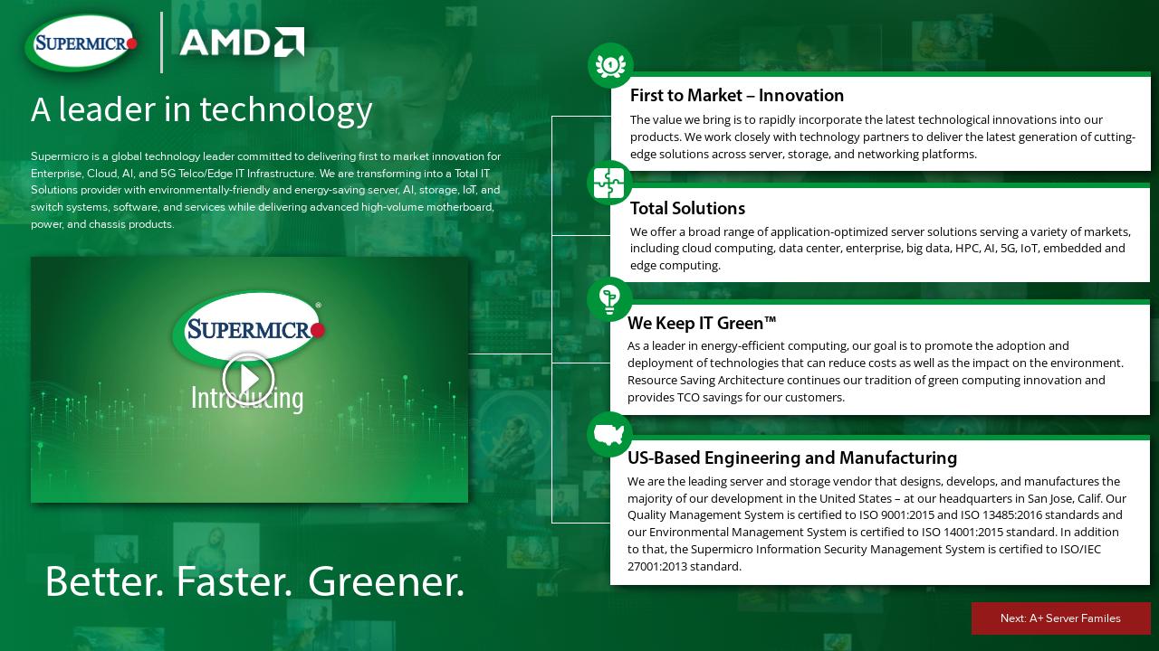 Supermicro Essential About Supermicro - Supermicro Server Solutions