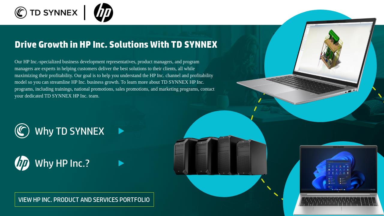 Why TD SYNNEX and HP - HP Advance Program