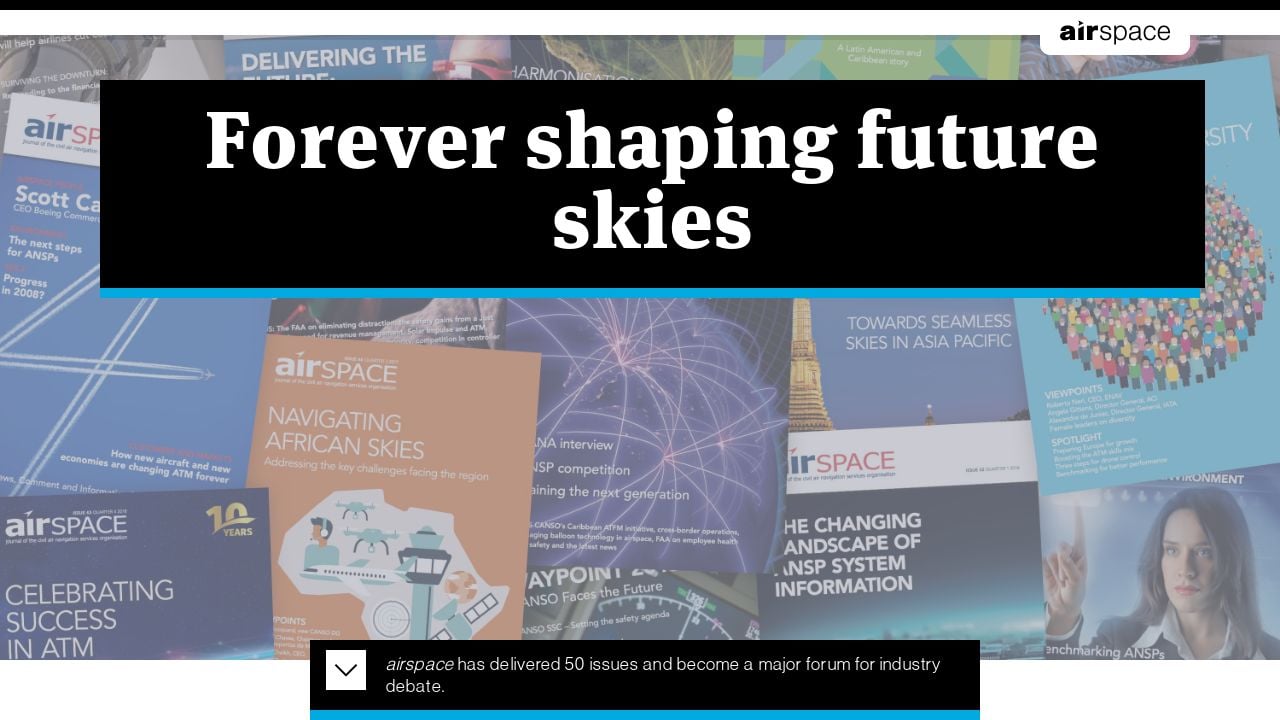Forever shaping future skies - CANSO Airspace 50, 2021