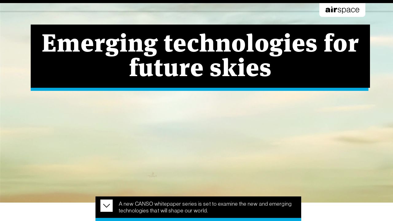 Emerging technologies for future skies - CANSO Airspace 50, 2021