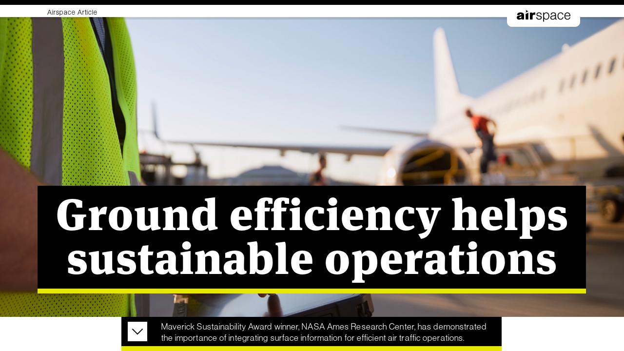 Ground efficiency helps sustainable operations - CANSO Airspace 55, 2022