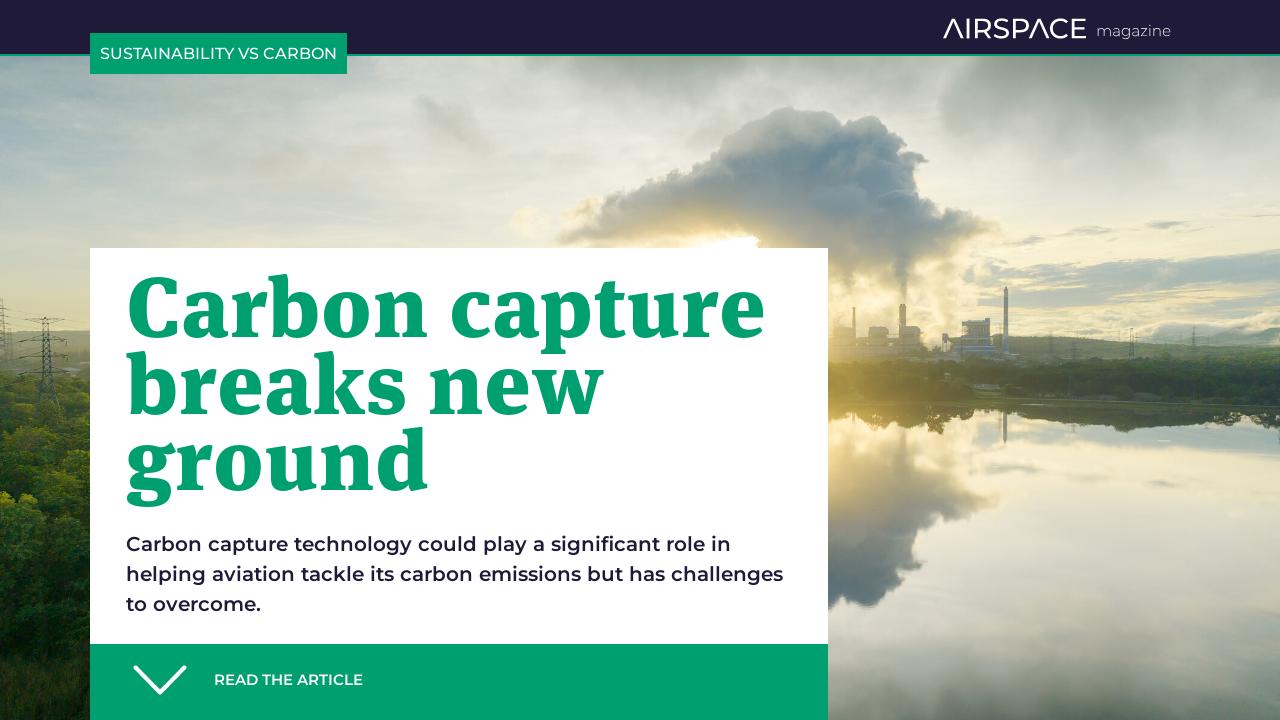 Carbon capture breaks new ground - CANSO Airspace Magazine 62, 2024