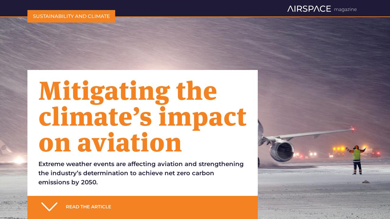 Mitigating the climate's impact on aviation - CANSO Airspace Magazine ...