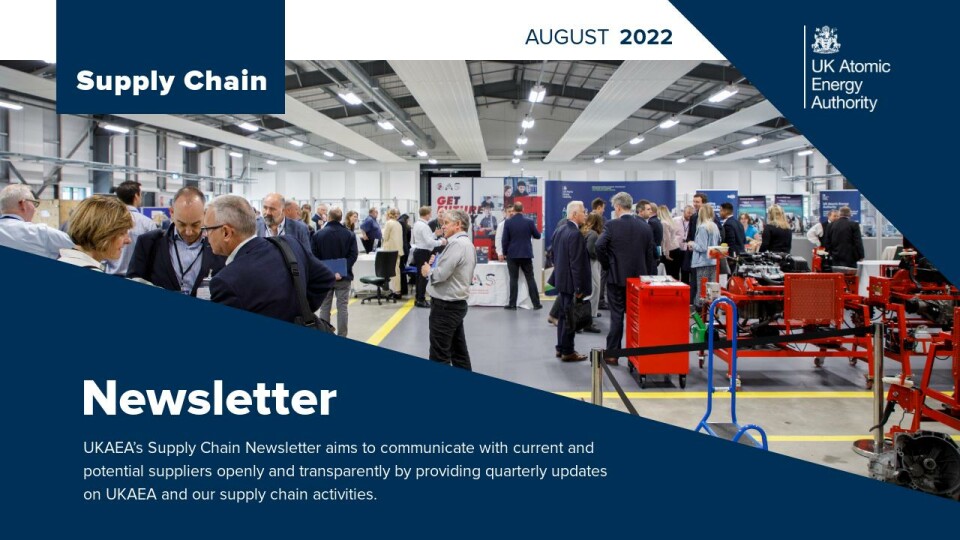 UKAEA Supply Chain Newsletter