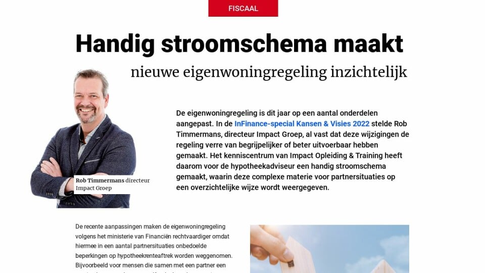 Stroomschema Nieuwe Eigenwoningregeling Partners - EInFinance, Februari ...