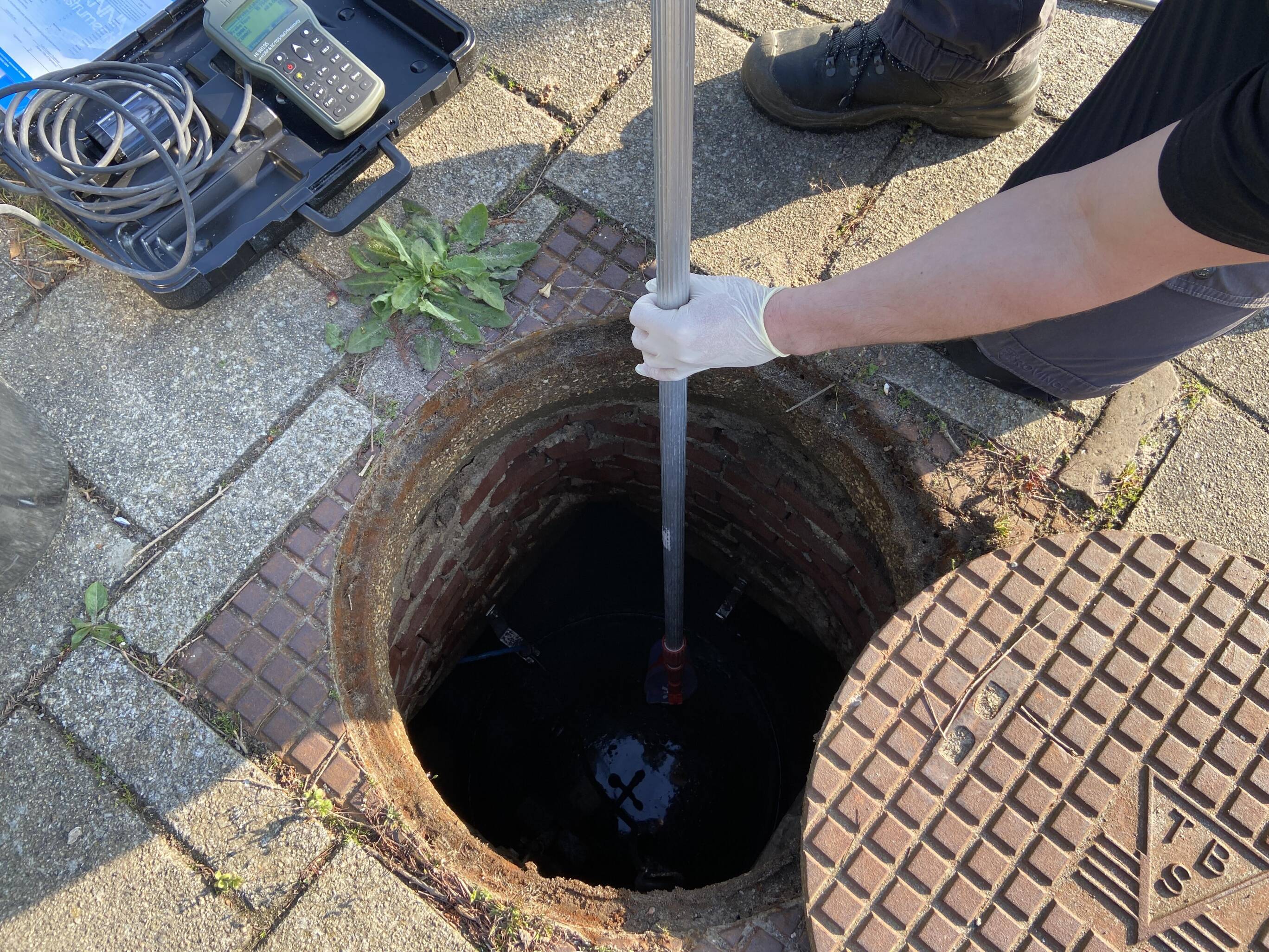 Onderwaterfoto van een snoekbaars
