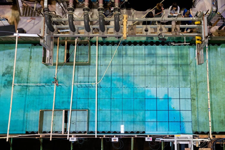 Onderwaterfoto van een snoekbaars