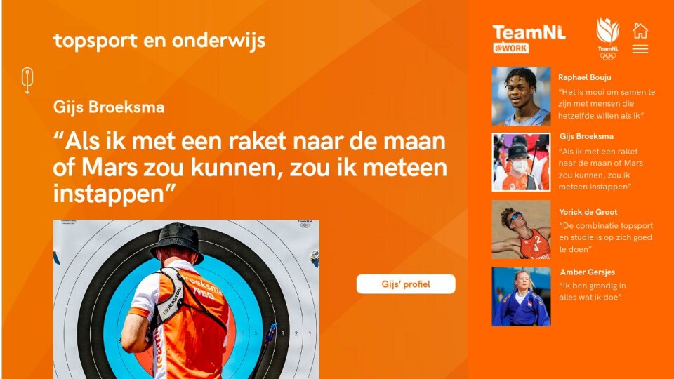 TOPSPORT EN ONDERWIJSGijs Broeksma ID teamnlatwork