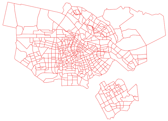 plattegrond amsterdam met de buurten