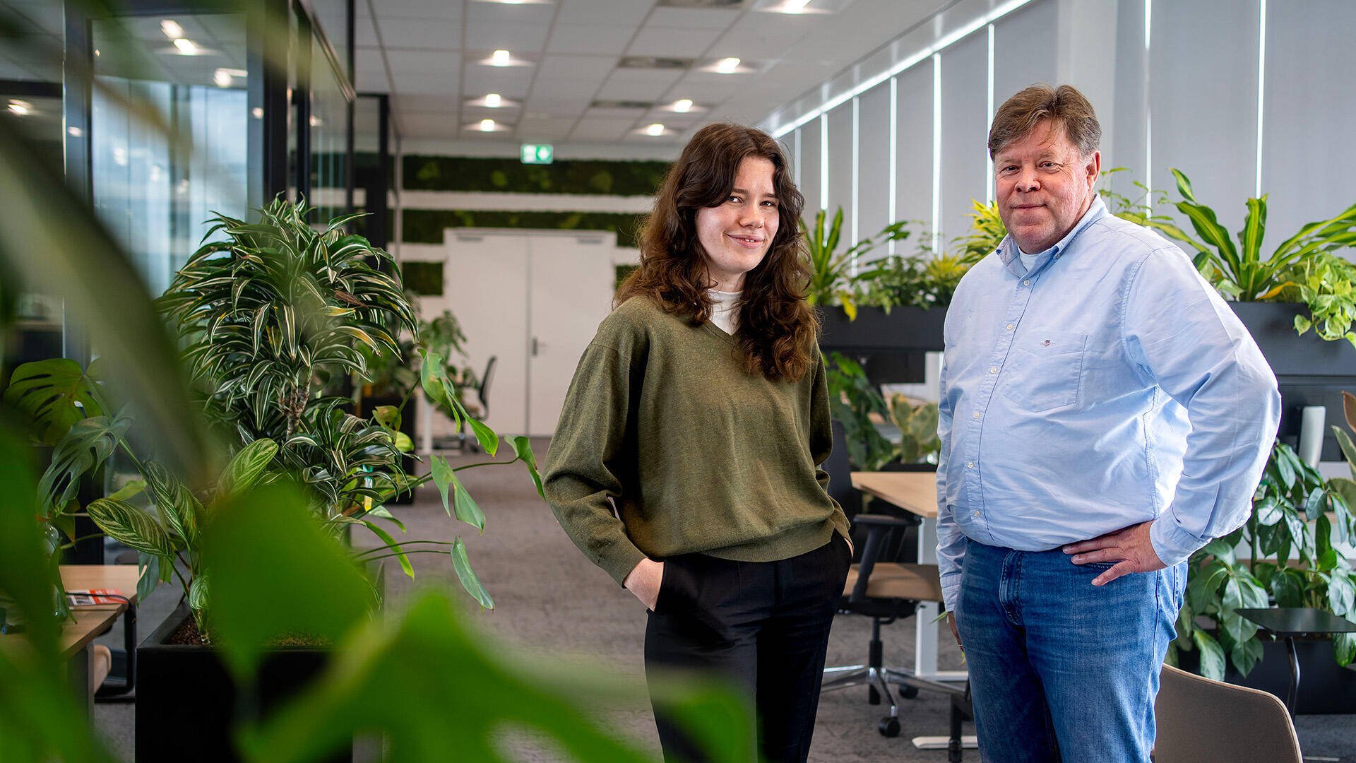 Laura en Aad van Kreeke in hun bedrijf