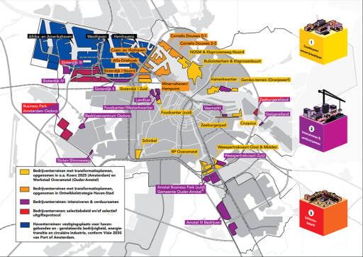 Plattegrond transformatiegebieden