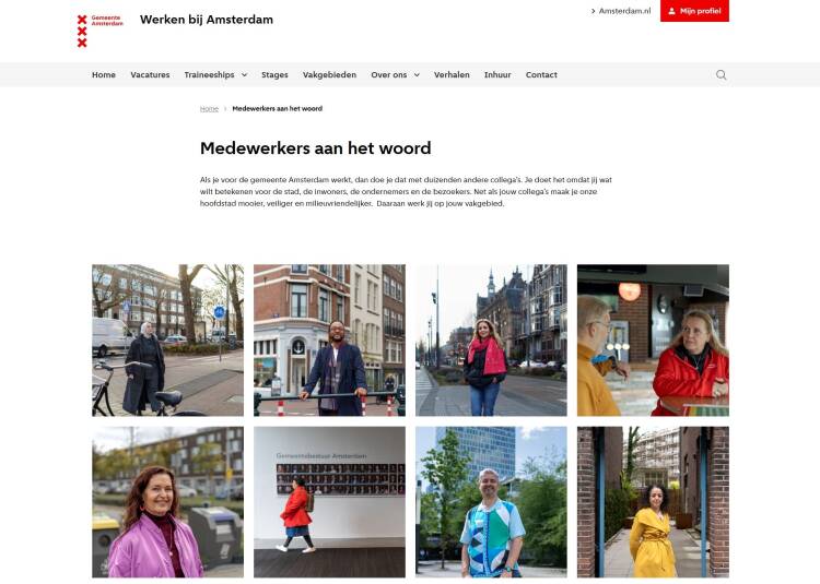 Foto van de inhoudsopgave van het magazine Allemaal voor Amsterdam