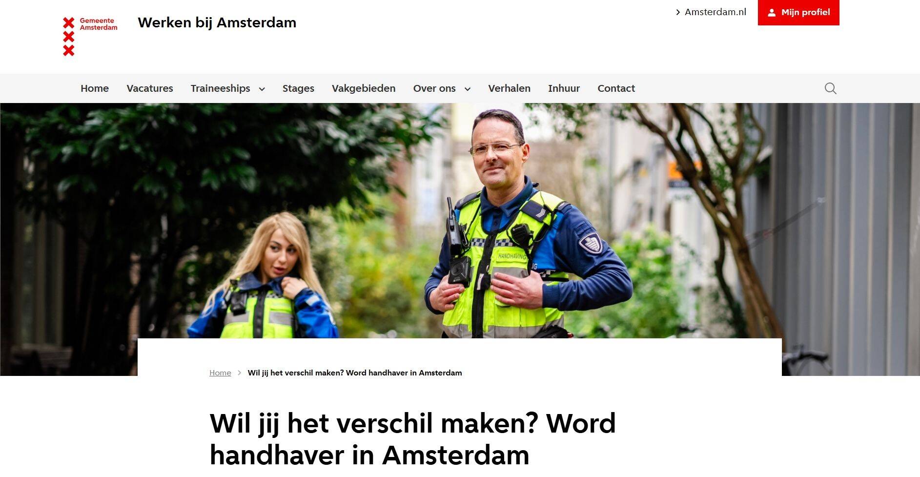 Foto van de inhoudsopgave van het magazine Allemaal voor Amsterdam