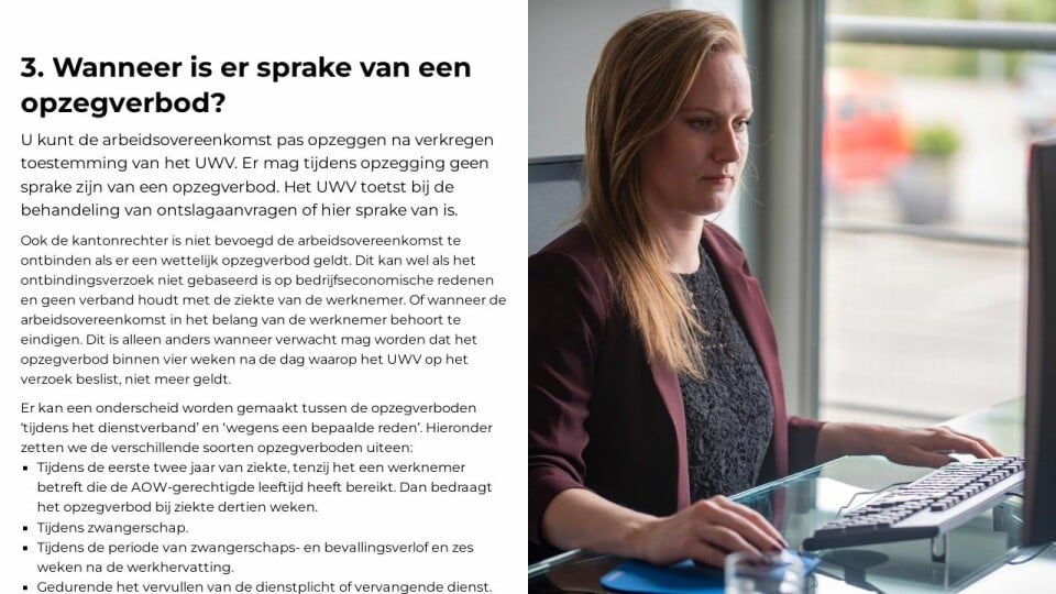 Wanneer is er sprake van een opzegverbod Ontslagrecht 2022