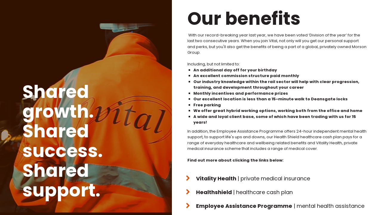 Our benefits - Vital_Candidate Pack