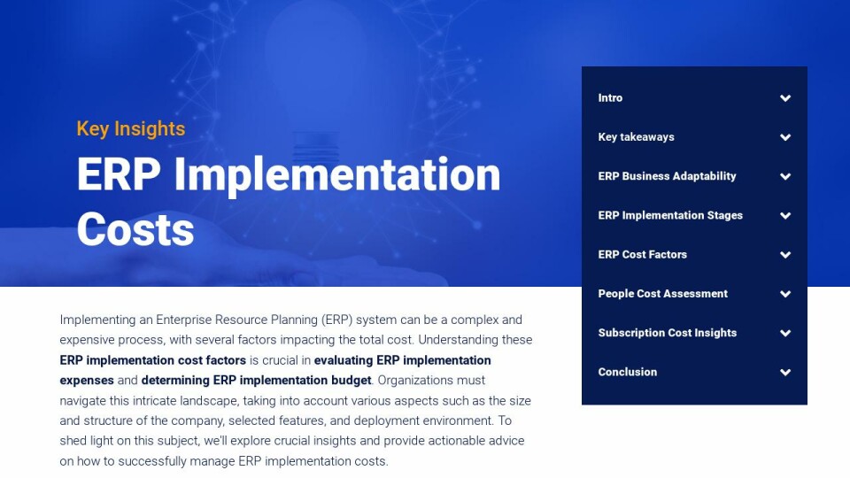 Erp Implementation Costs Key Insights Rsult S Ultimate Megapack 11 Erp Implementation Costs Key Insights Rsult S Ultimate Megapack 11