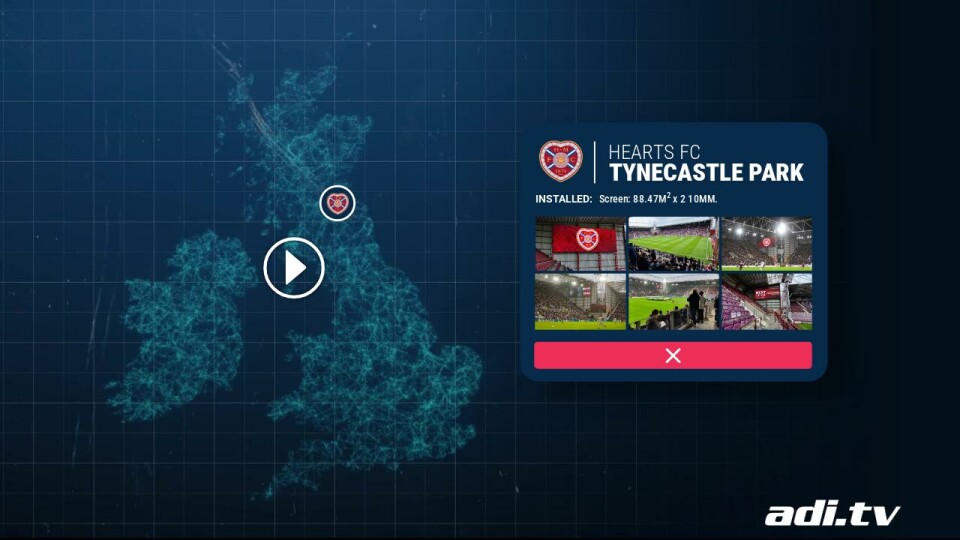 Hearts - Stadium Installation Map