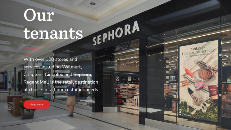 Our tenants Regent Mall