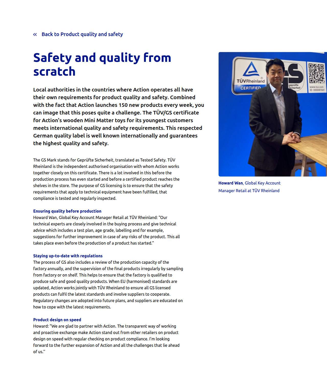 Safety and quality from scratch - Update2022