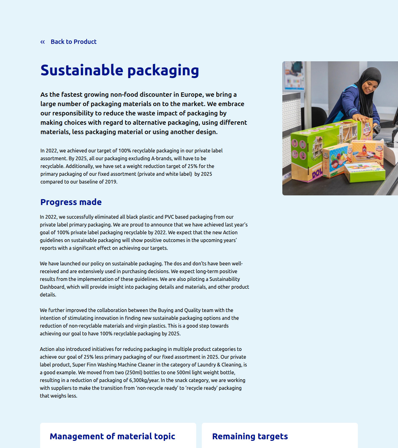 Add Less Packaging Sustainable packaging - Update2022