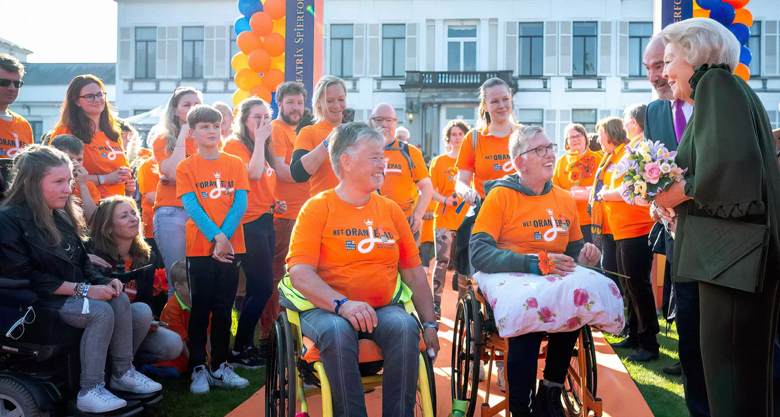 Prinses Beatrix bezoekt Spierfonds Oranjepad, 8 oktober