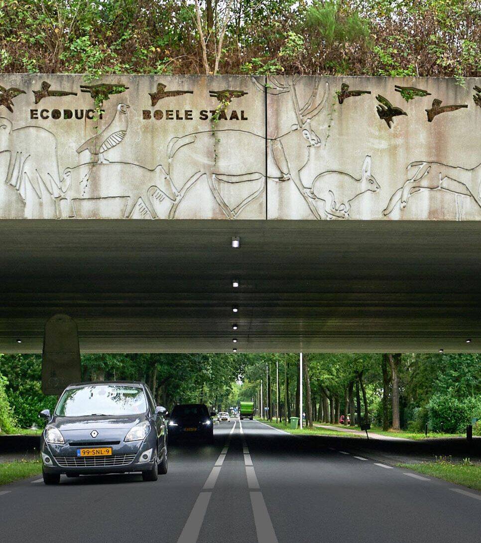 Het Ecoduct Boele Staal verbindt de Leusderheide met de bossen van Soesterberg