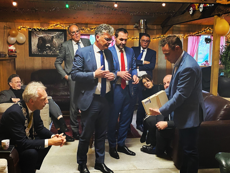 Impressie bezoek bij agrari&euml;r Jan Versluis