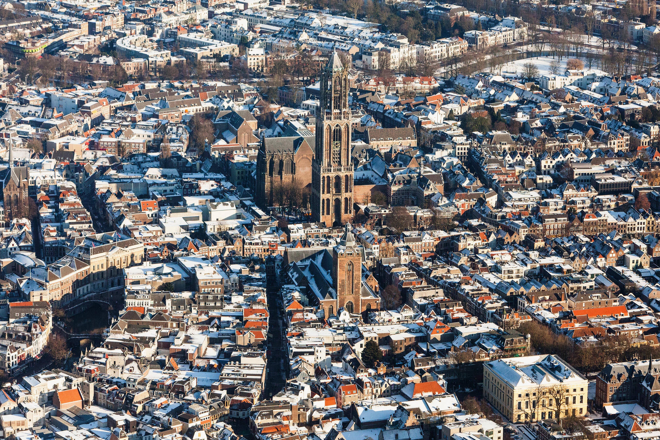 Luchtfoto centrum Utrecht winter&nbsp;&nbsp;&nbsp;
Beeldbank provincie Utrecht