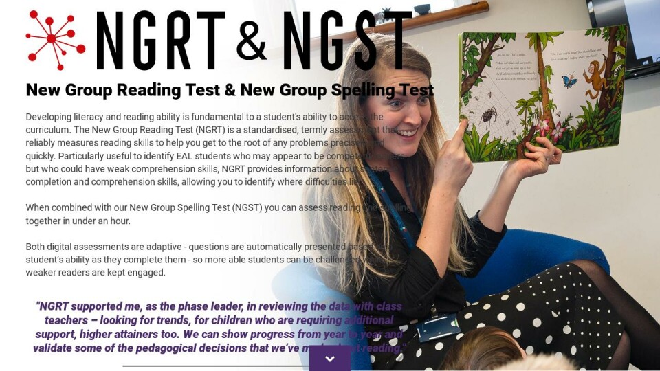 NGRT_NGST Assessments for International School Groups