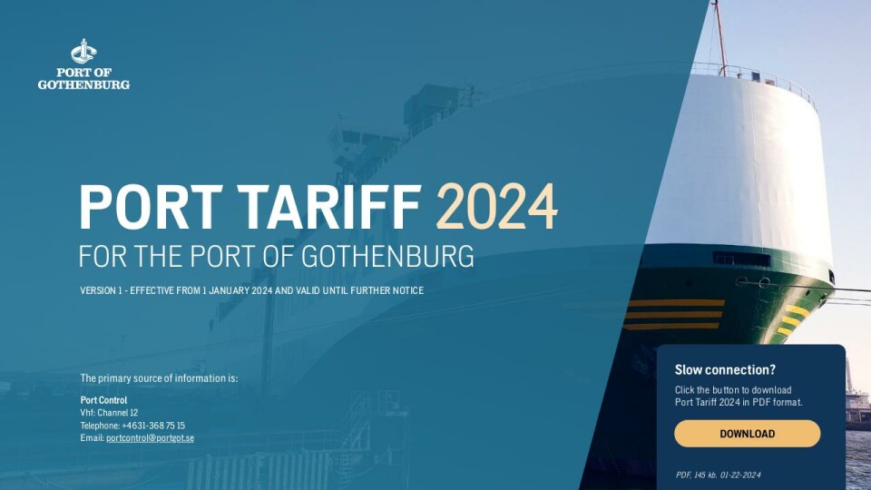 Port Tariff 2024