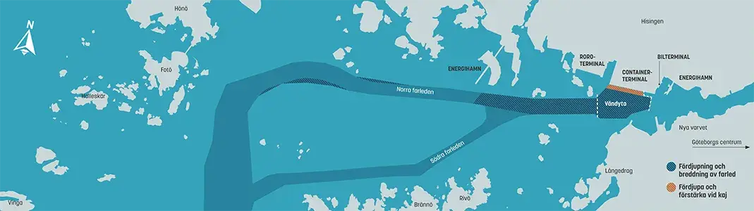 Illustrative map showing the farway that will be dradged.