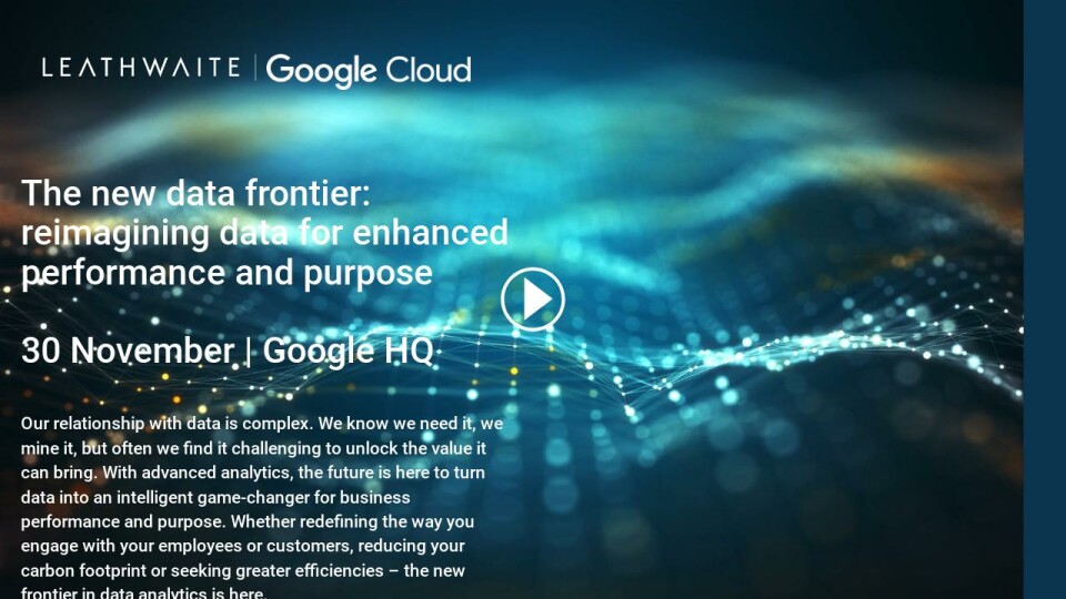 The new data frontier - technology and operations digest with invite