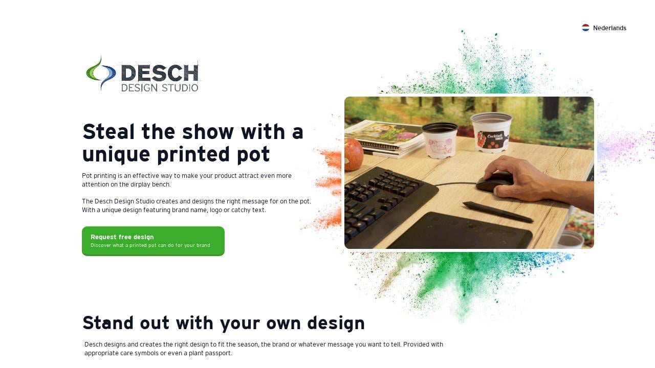 Desch Design Studio - Printed pots