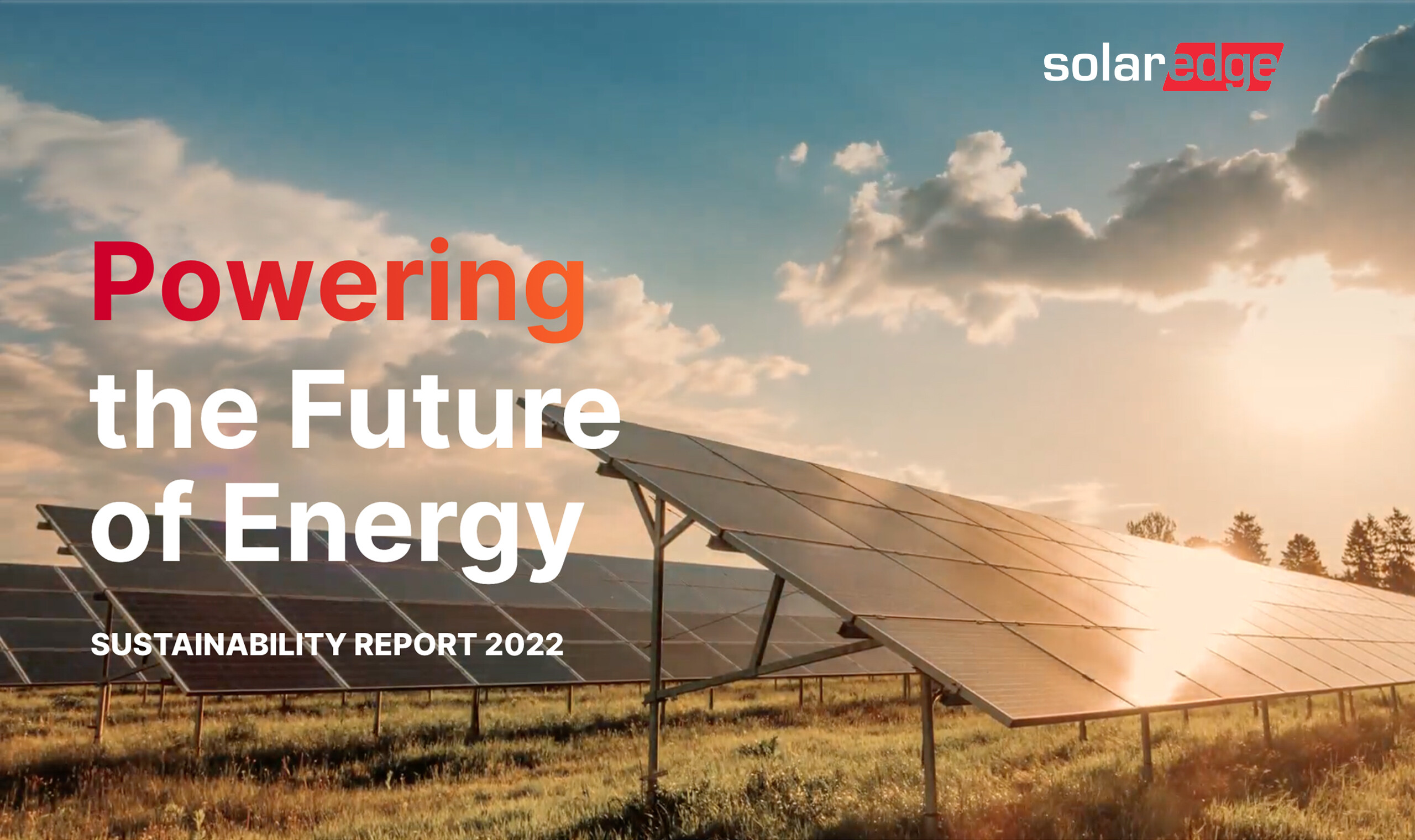 SolarEdge Sustainability Report 2022 - Sustainability Report