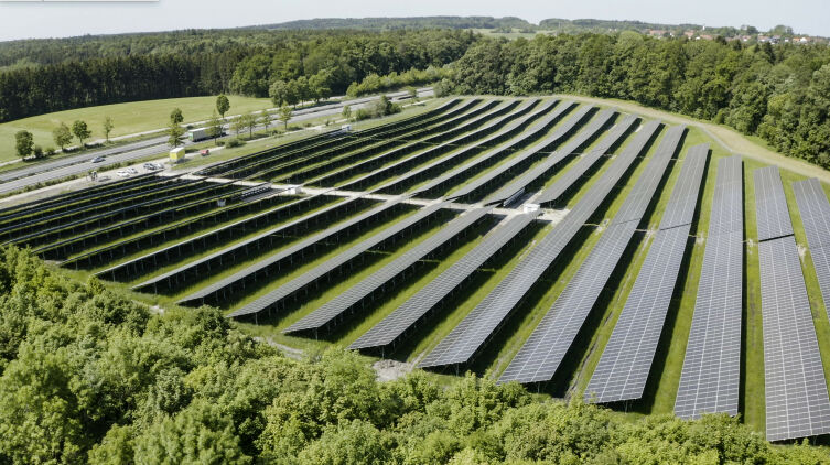 field with SolarEdge instillation