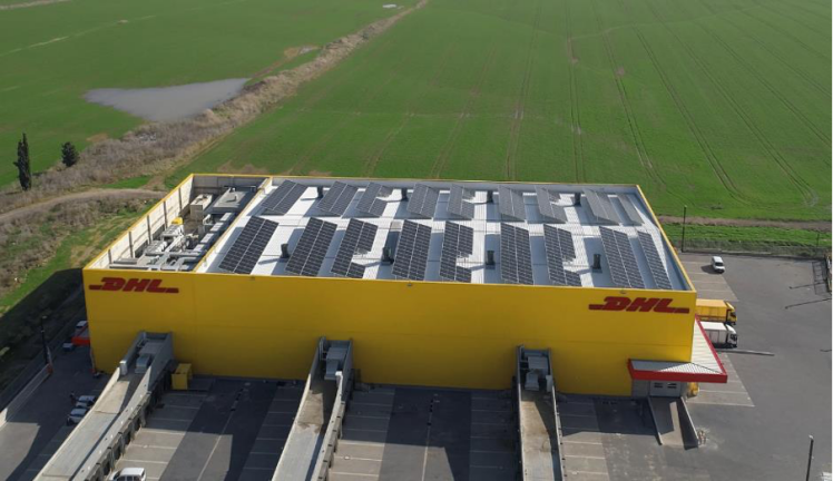 DHL building with SolarEdge installation