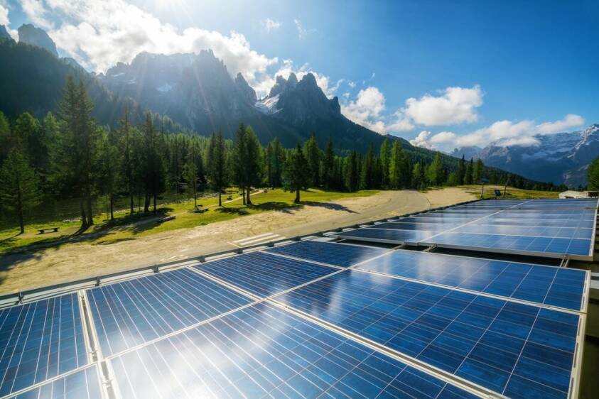 solar panel installation on carpark