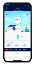 Smart phone with SolarEdge software